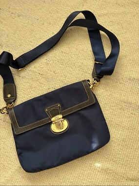 JPK Paris Blue Fabric Shoulder Bag